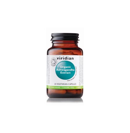 Viridian Organic Ashwagandha Extract 60 Veg Capsules