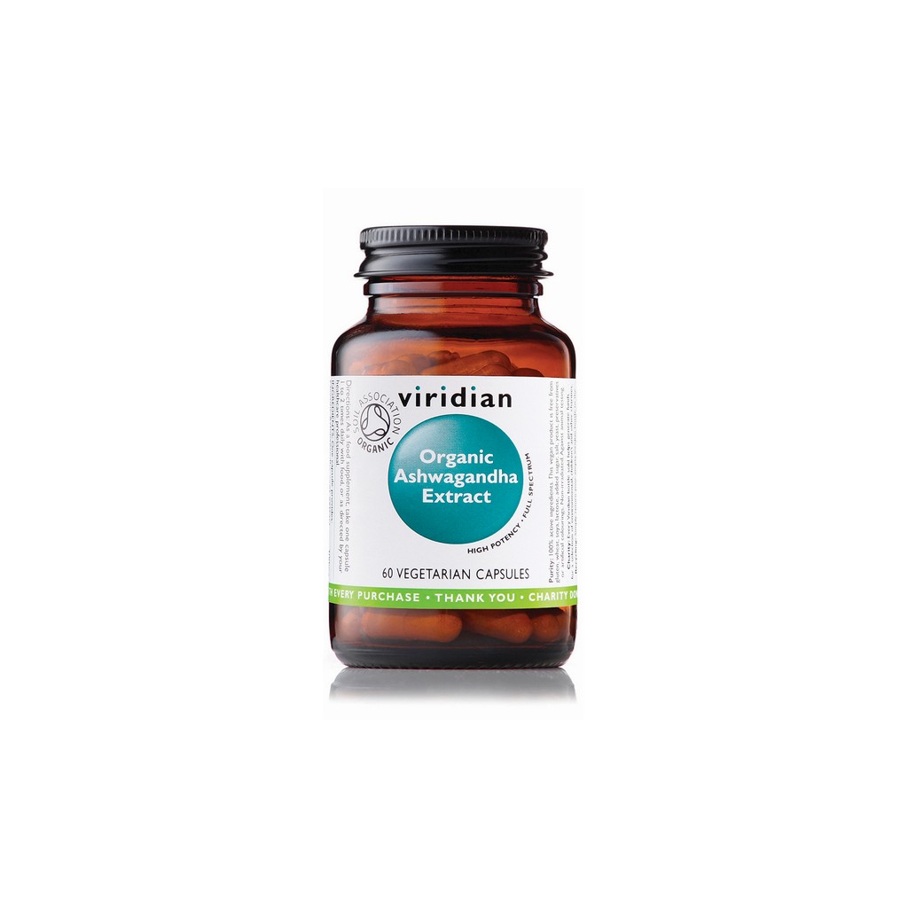 Viridian Organic Ashwagandha Extract 60 Veg Capsules