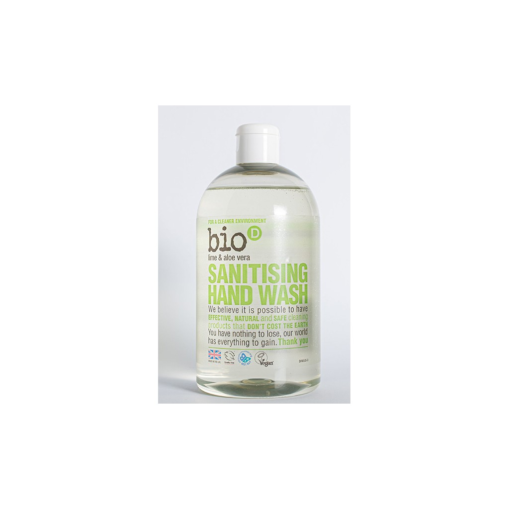 Bio-D Sanitising Lime And Aloe Vera Hand Wash 500ml