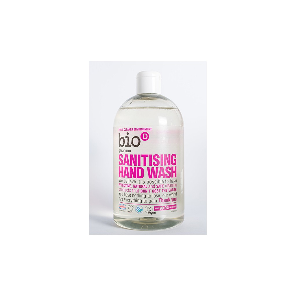 Bio-D Sanitising Hand Wash Geranium 500ml