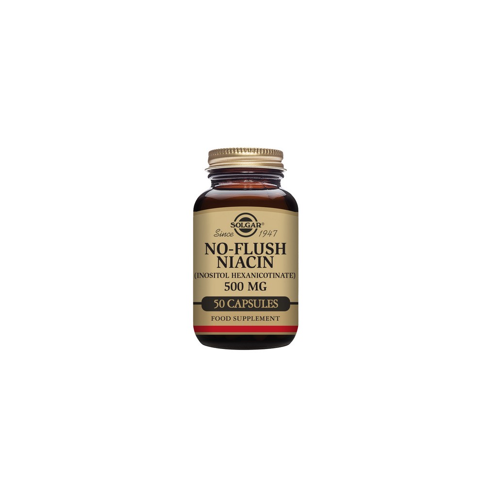 Solgar No Flush Niacin 500mg Capsules