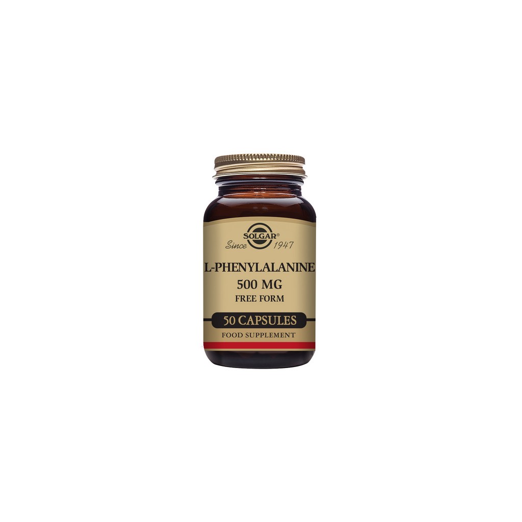 Solgar L-Phenylalanine 500mg 50 Vegetable Capsules