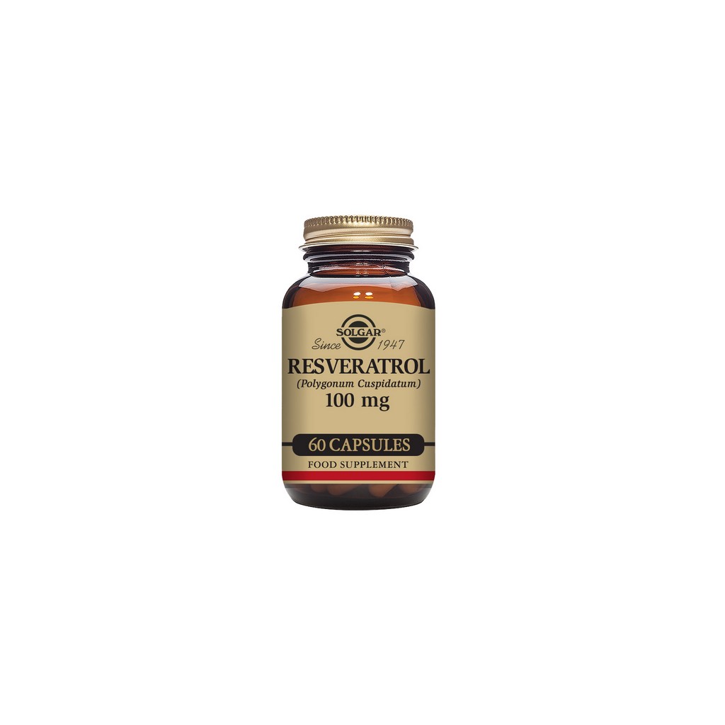 Solgar Resveratrol 100mg Vegetable Capsules