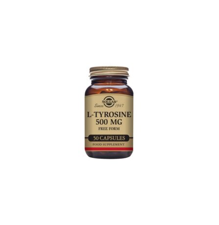 Solgar L-Tyrosine 500mg 50 Vegetable Capsules