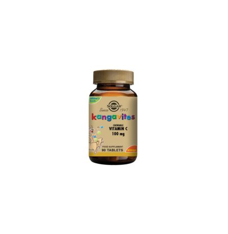 Solgar Kangavites Natural Orange Burst Vitamin C 100mg Chewable Tablets