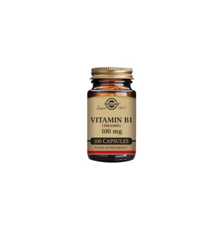 Solgar Vitamin B1 (Thiamin) 100mg Vegetable Capsules