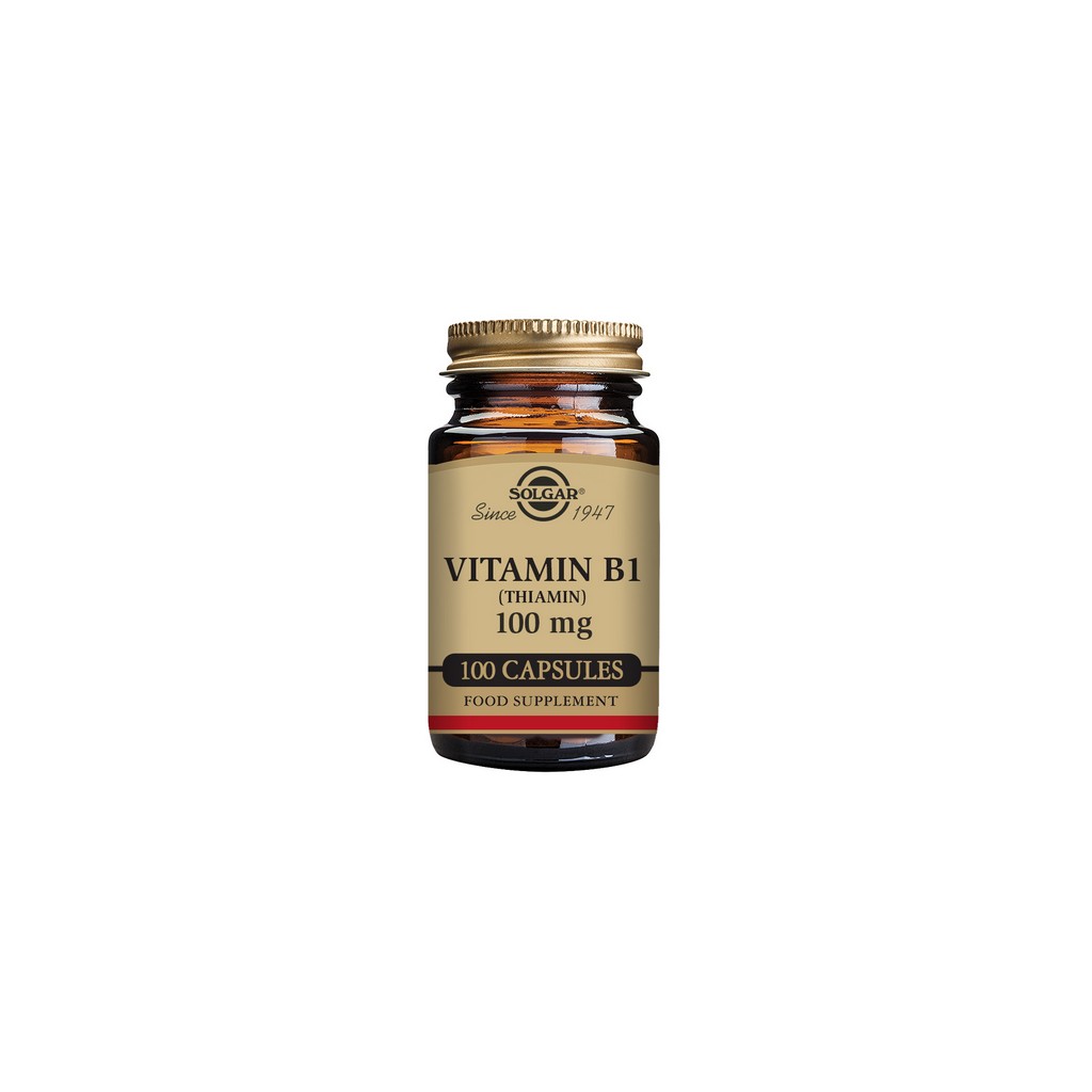 Solgar Vitamin B1 (Thiamin) 100mg Vegetable Capsules