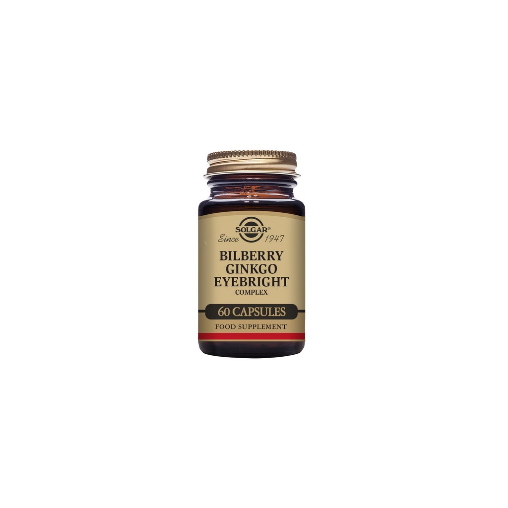 Solgar Bilberry Ginkgo Eyebright Complex 60 Vegetable Capsules