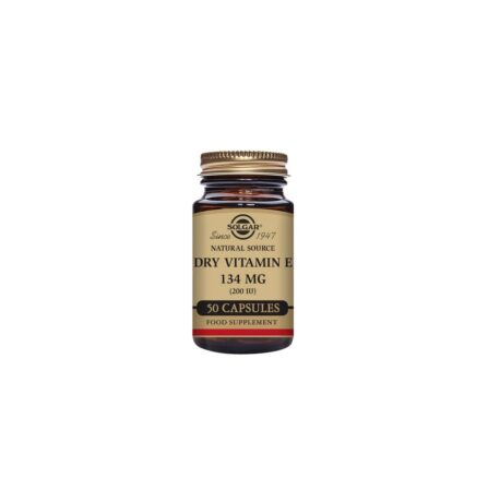 Solgar Natural Source Dry Vitamin E 134mg (200iu) Vegetable Capsules