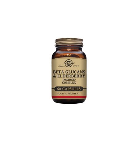 Solgar Beta Glucans & Elderberry Immune Complex 60 Vegetable Capsules