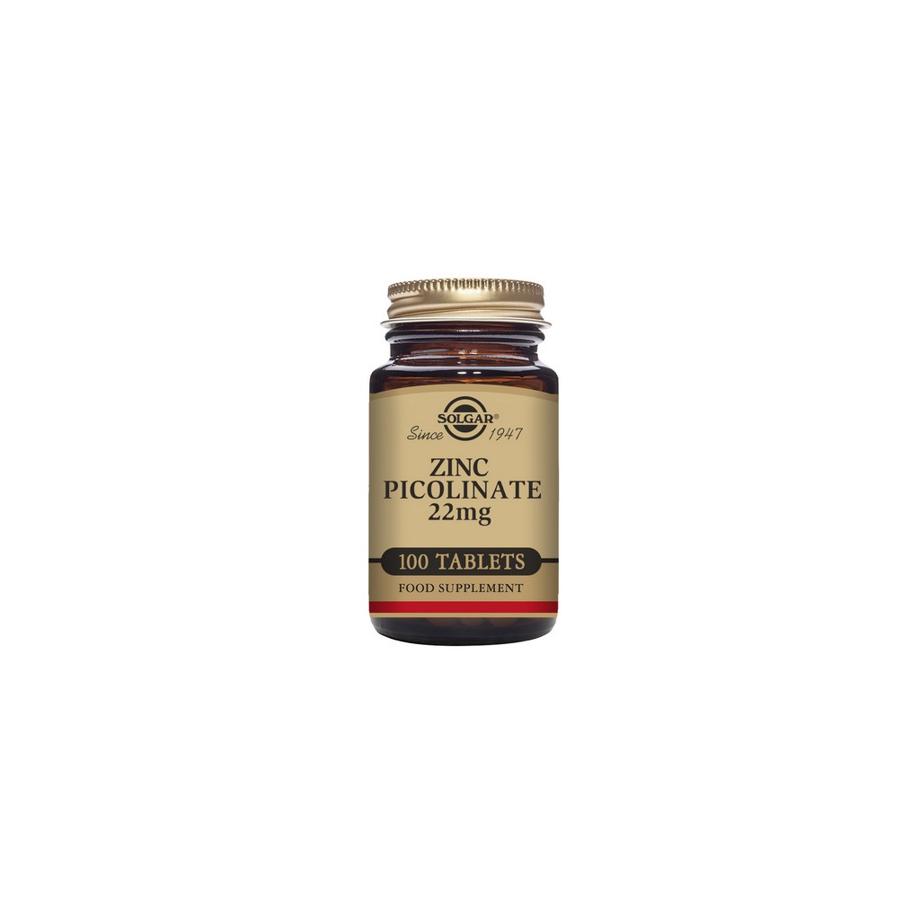 Solgar Zinc Picolinate 22mg Tablets
