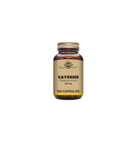 Solgar Cayenne 520mg 100 Vegetable Capsules