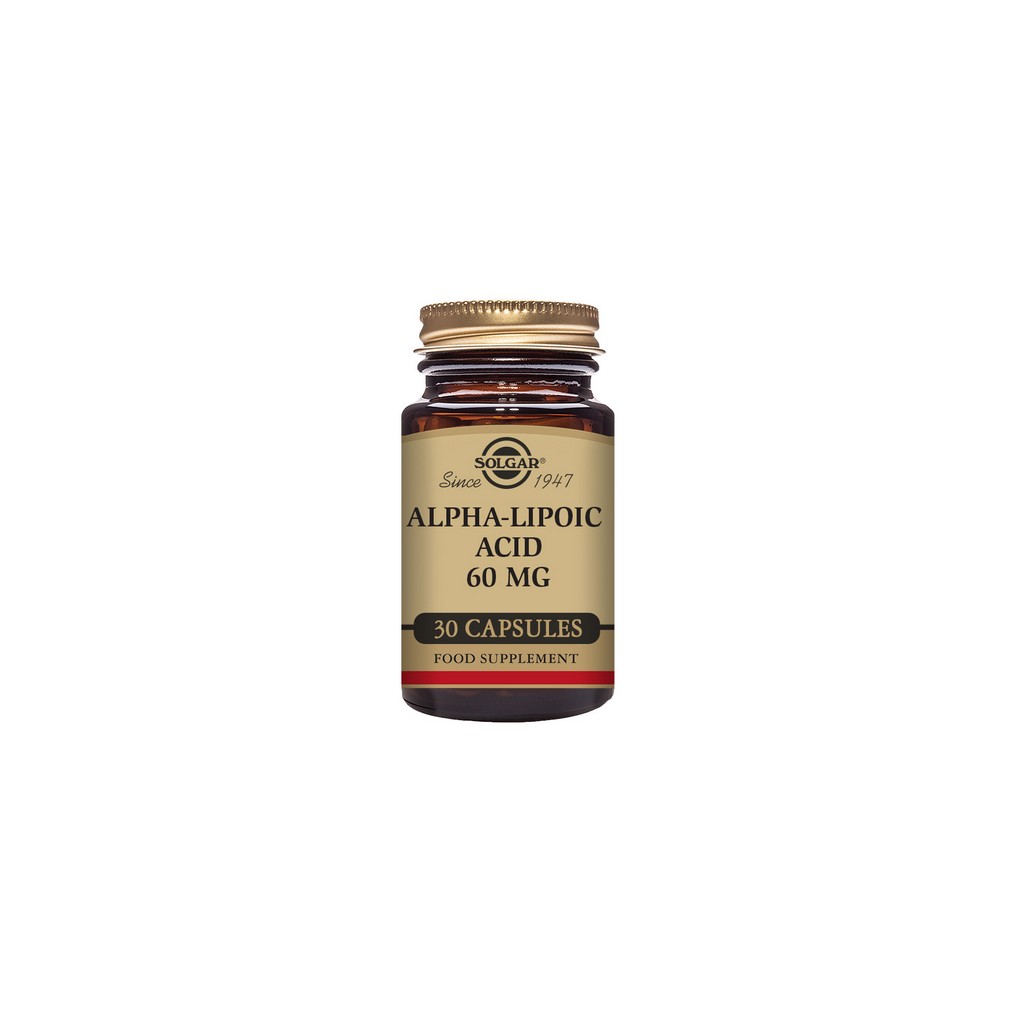 Solgar Alpha-Lipoic Acid 60mg 30 Vegetable Capsules