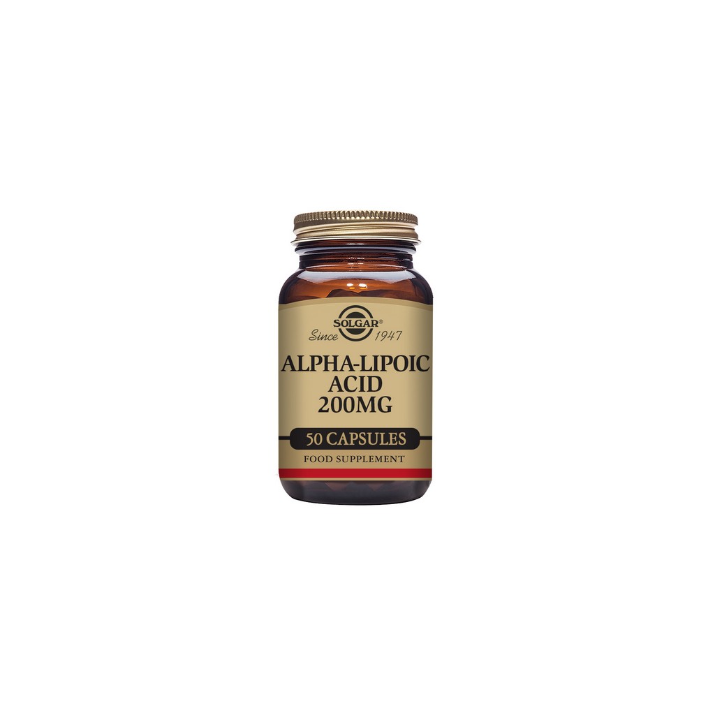 Solgar Alpha-Lipoic Acid 200mg 50 Vegetable Capsules