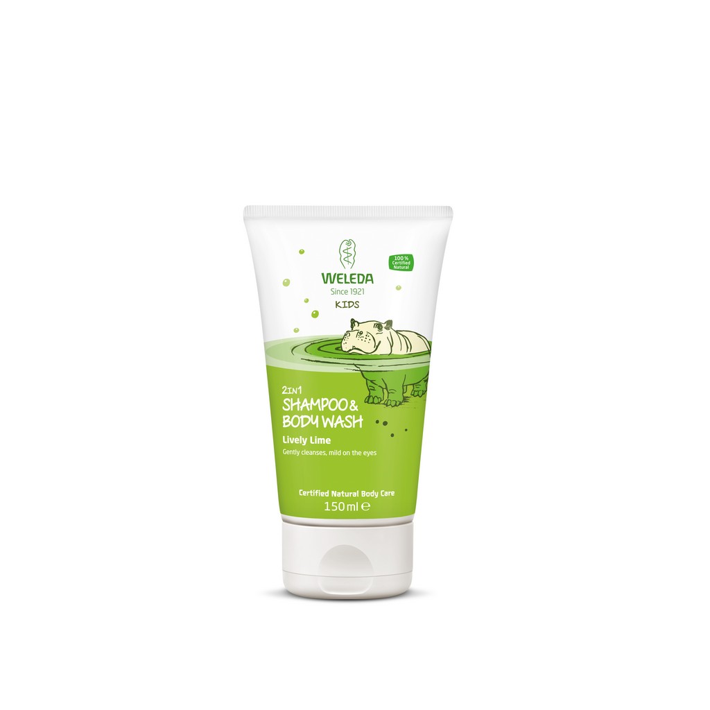 Weleda Kids 2 in 1 Shampoo & Body Wash Lively Lime 150ml