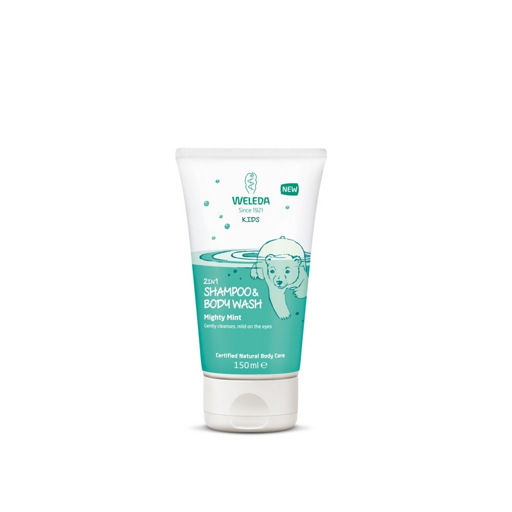 Weleda Kids 2in1 Shampoo and Body Wash Mighty Mint 150ml