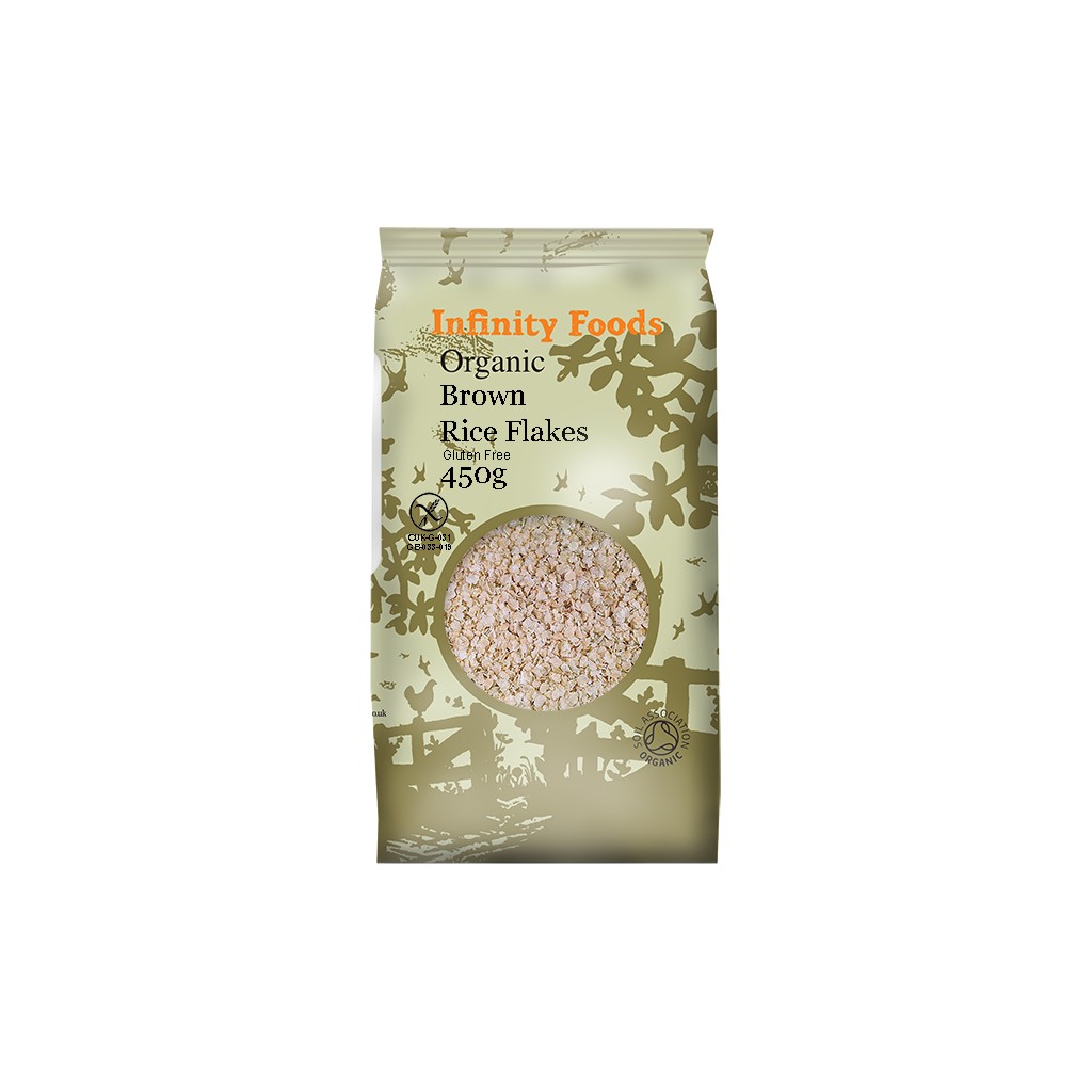 Infinity Organic Brown Rice Flakes 450g