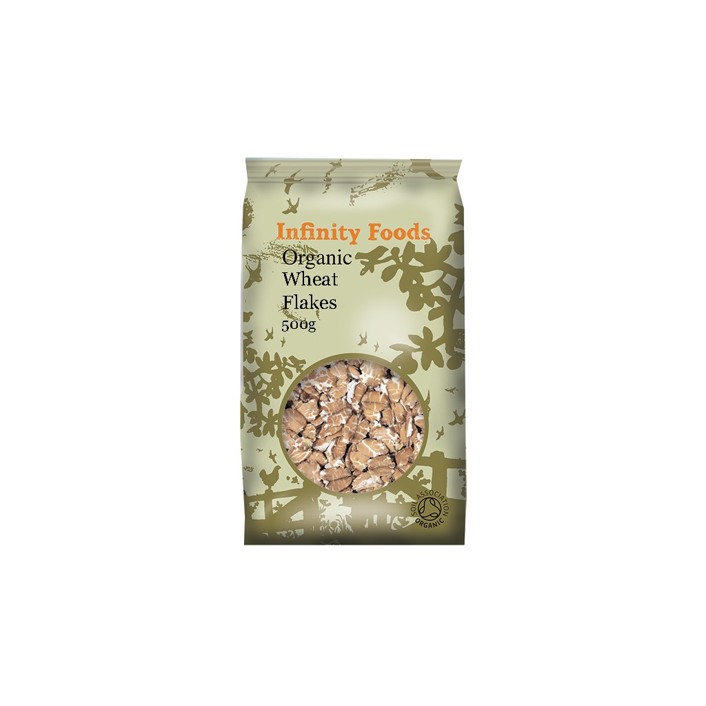 Infinity Organic Wheat Flakes 500g