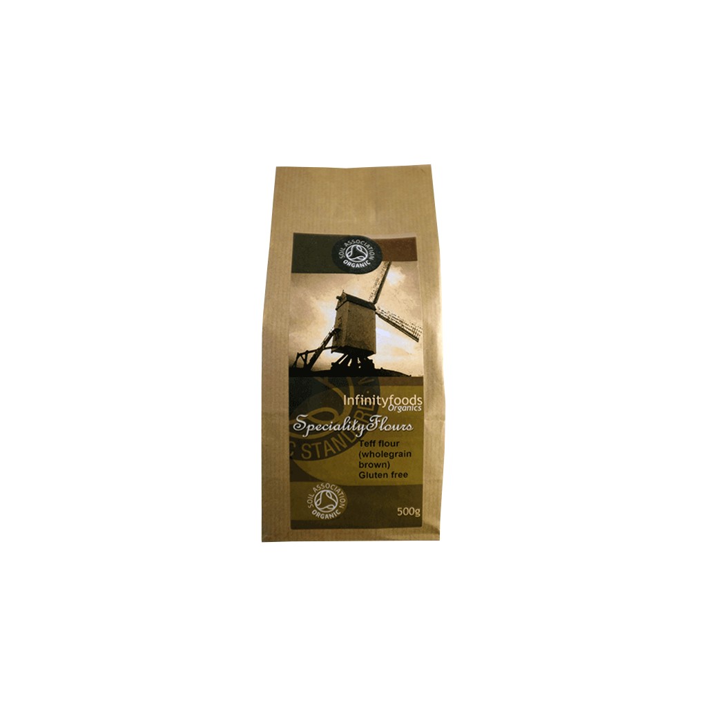 Infinity Organic Wholegrain Brown Teff Flour 500g