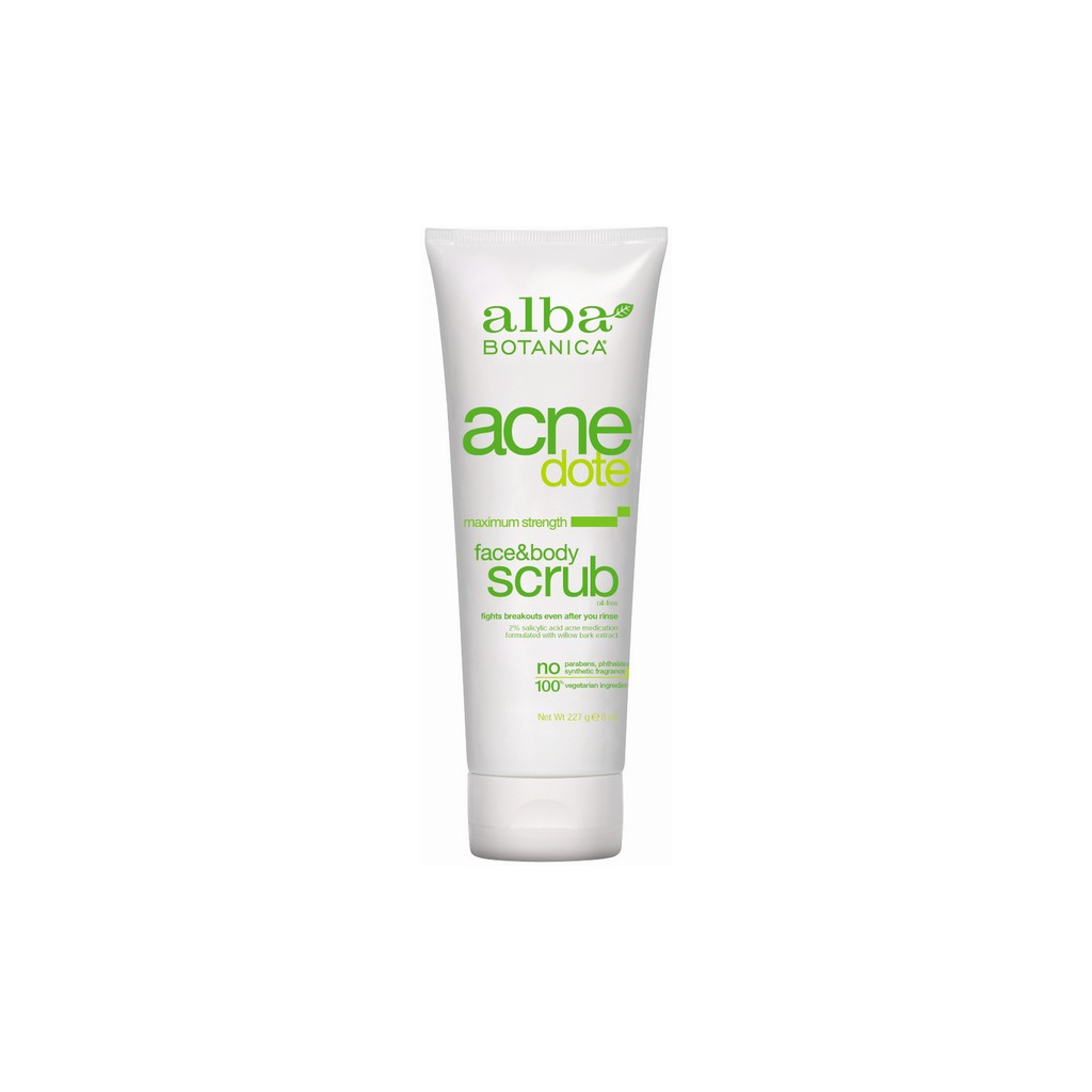 Alba Botanica Acnedote Face & Body Scrub