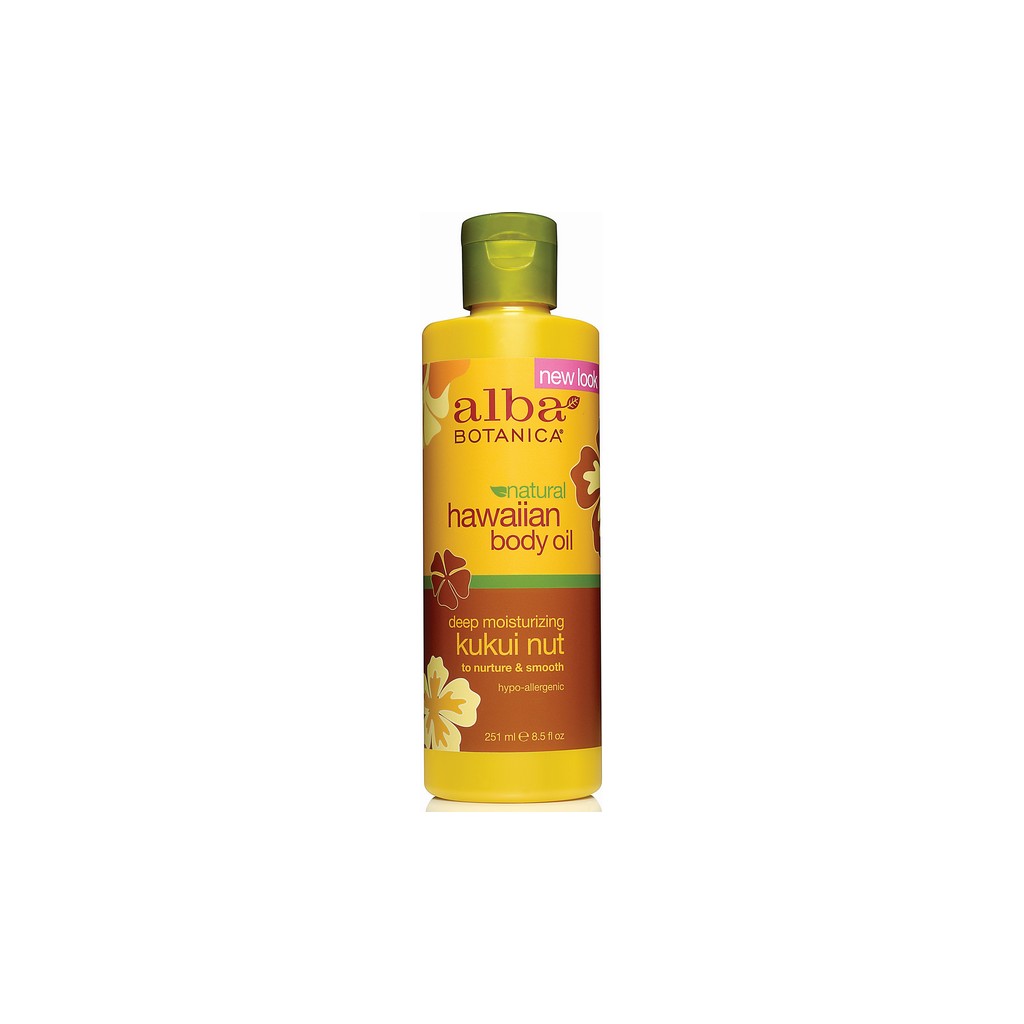 Alba Botanica Kukui Nut Organic Body Oil 250ml