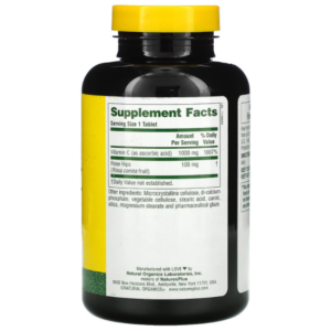 Supplement Facts Vitamin C