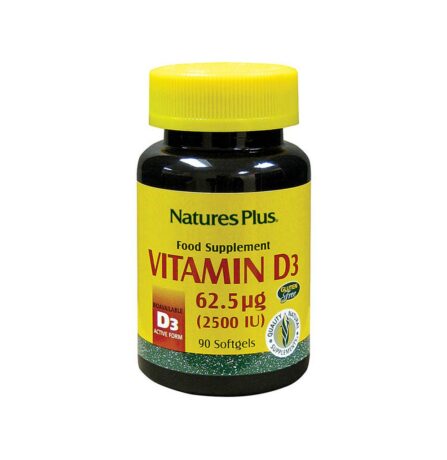 Nature's Plus Vitamin D3 2500 IU 90 Softgels