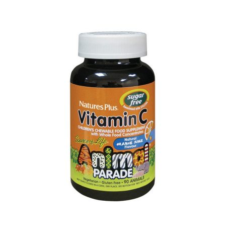 Nature's Plus Animal Parade Sugar Free Vitamin C 90 Chewables