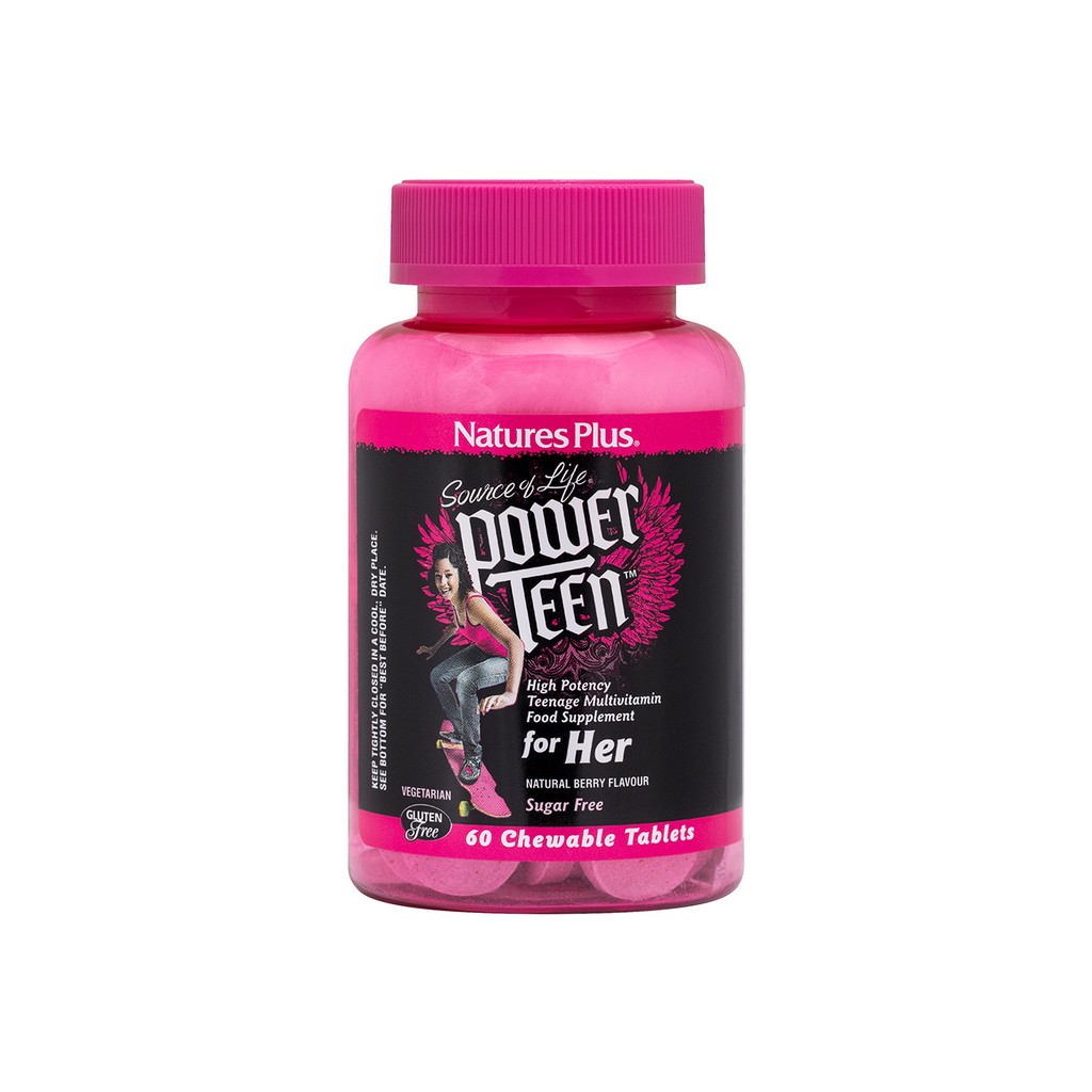 Nature's Plus Power Teen (Hers) 60 Chewables