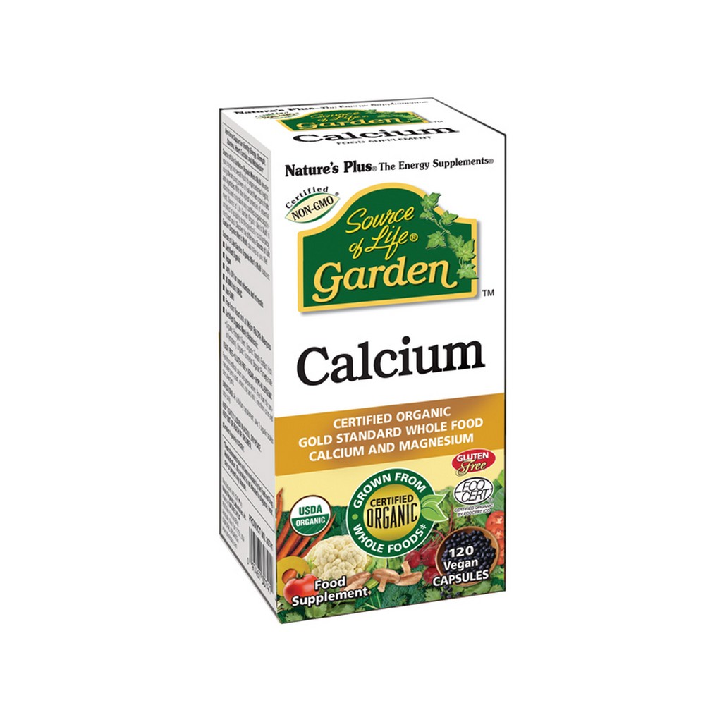 Nature's Plus Source Of Life Garden Organic Calcium 1000mg 120 Capsules