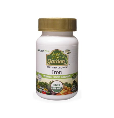 Nature's Plus Source Of Life Garden Organic Iron 18mg 30 Capsules