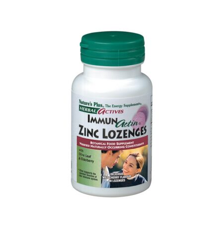 Nature's Plus Herbal Active Immunactin Zinc 60 Lozenges