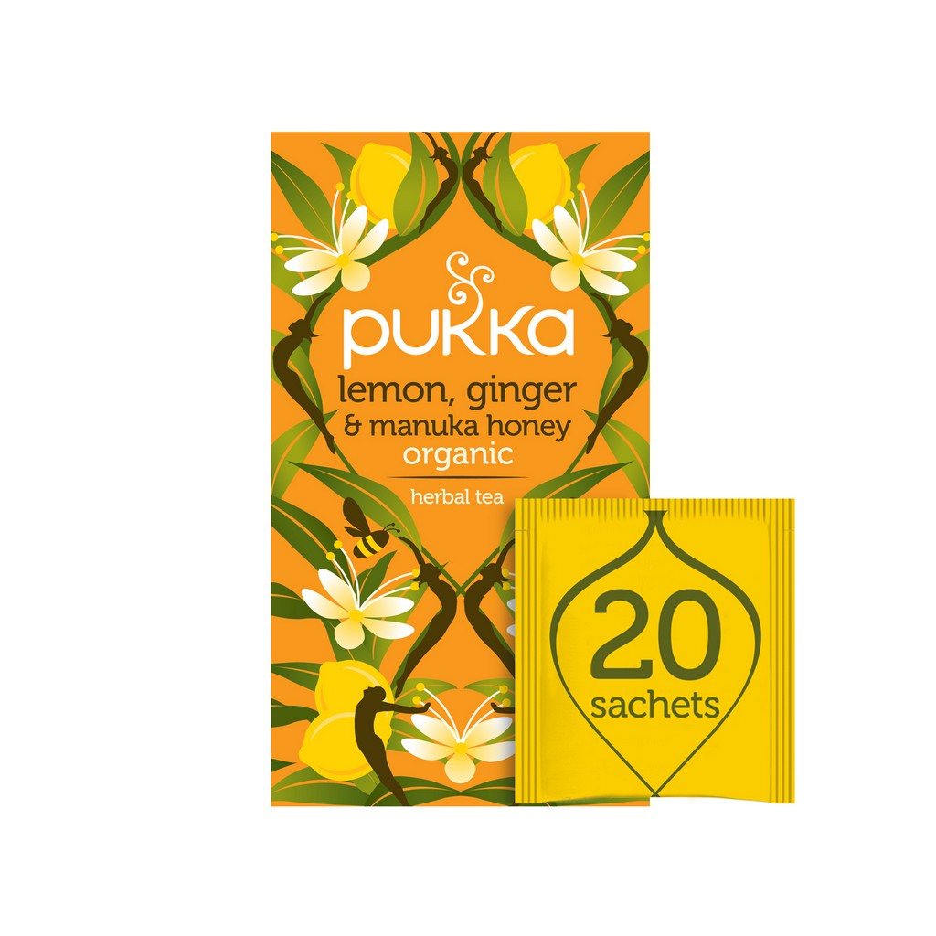 Pukka Lemon, Ginger & Manuka Honey Tea 20 Sachets