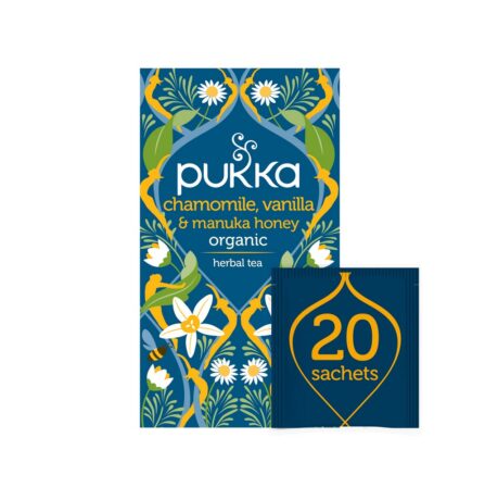 Pukka Chamomile, Vanilla & Manuka Honey Tea Sachets