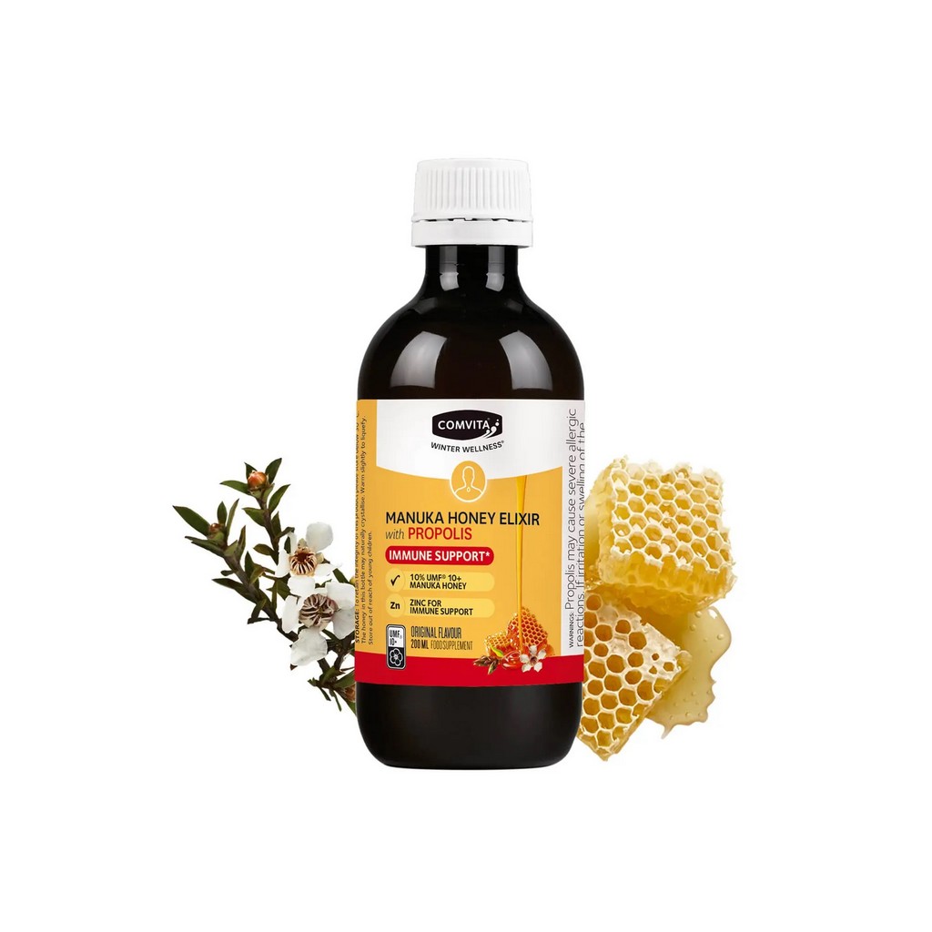 Comvita Immune Support Manuka Honey and Propolis Elixir 200ml