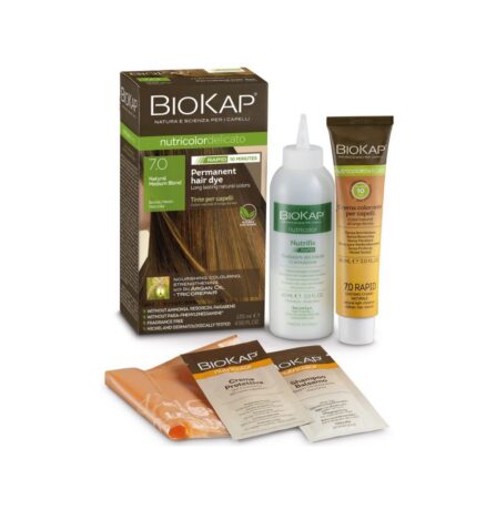 BioKap Natural Medium Blond 7.0 Rapid Hair Dye 135 ml