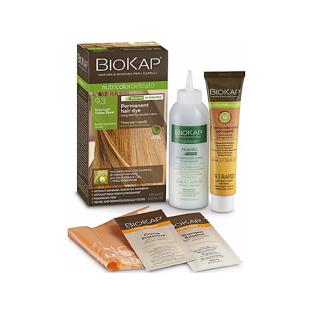 BioKap Extra Light Golden Blond 9.3 Rapid Hair Dye 135 ml