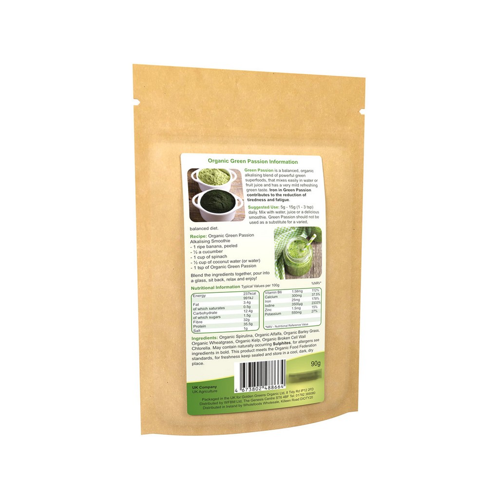 Golden Greens Organic Green Passion Powder