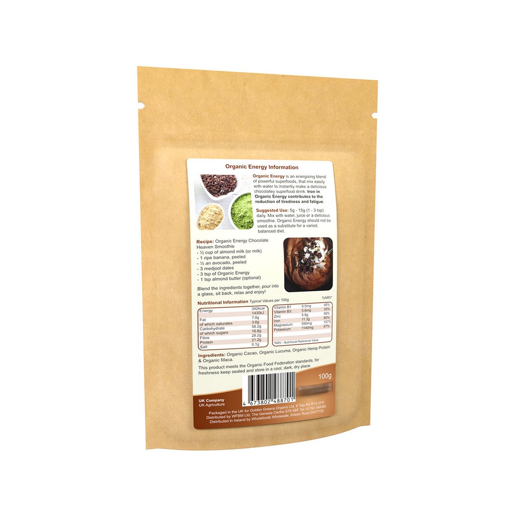 Golden Greens Organic Energy Powder