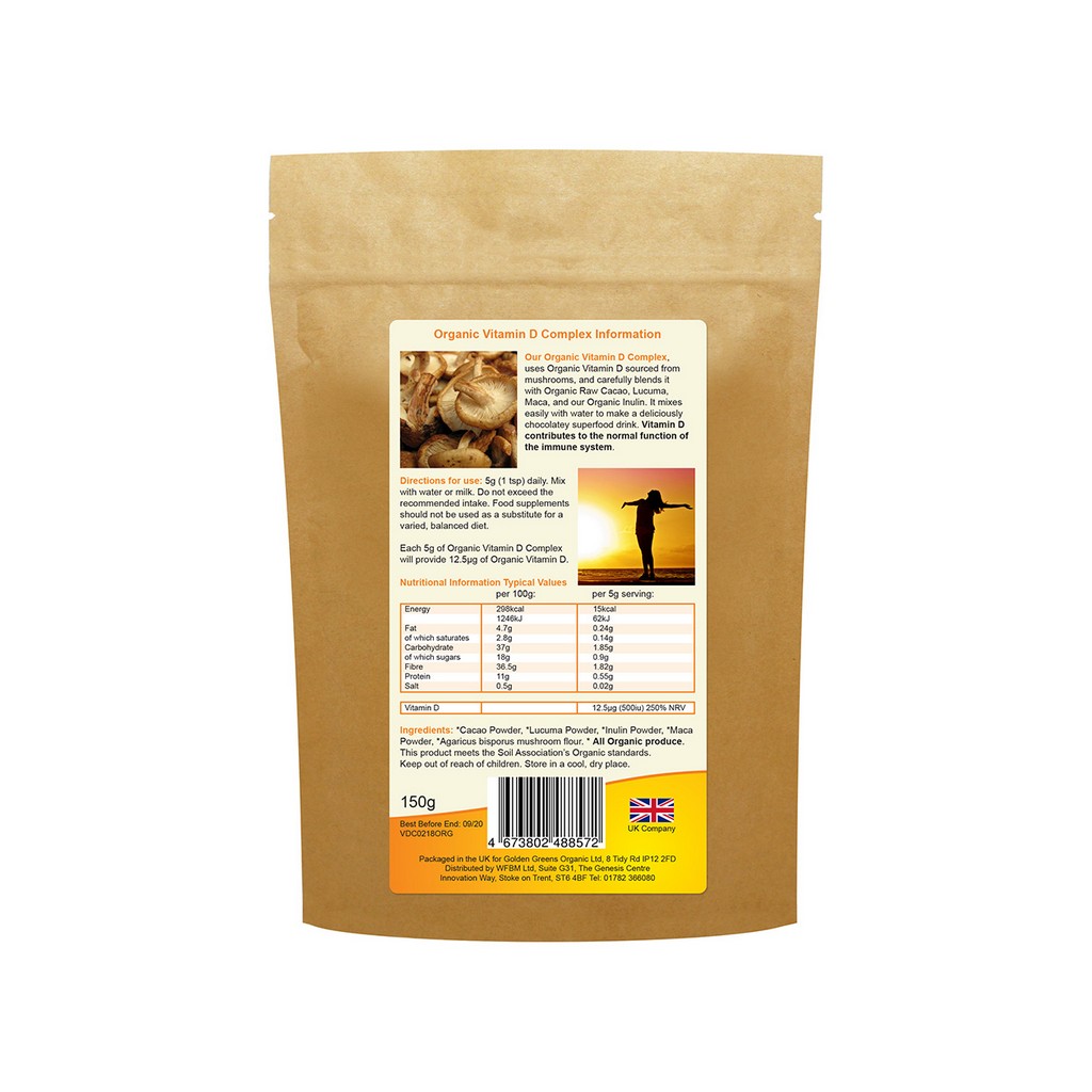 Golden Greens Organic Vitamin D Complex