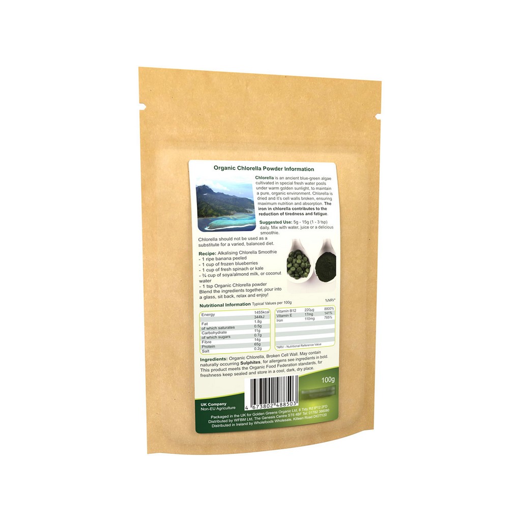 Golden Greens Organic Chlorella Powder