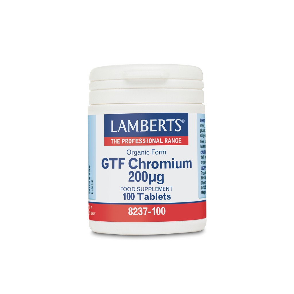 Lamberts GTF Chromium 200µg 100 Tablets