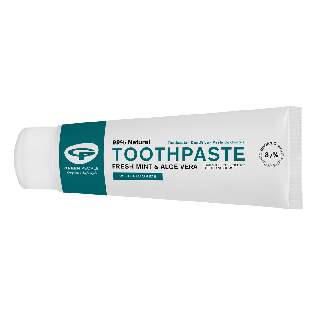 Green People Fresh Mint & Aloe Vera Toothpaste with Fluoride
