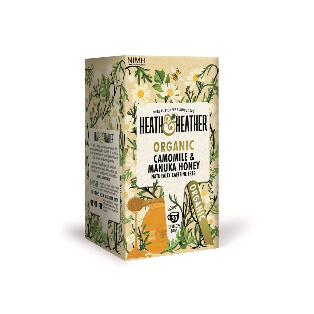 Heath & Heather Organic Camomile with Manuka Honey 20 Tea Bags
