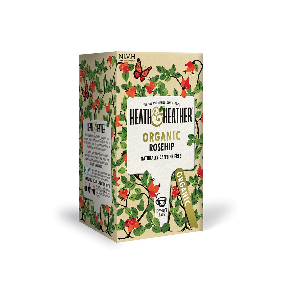 Heath & Heather Organic Rosehip 20 Tea Bags