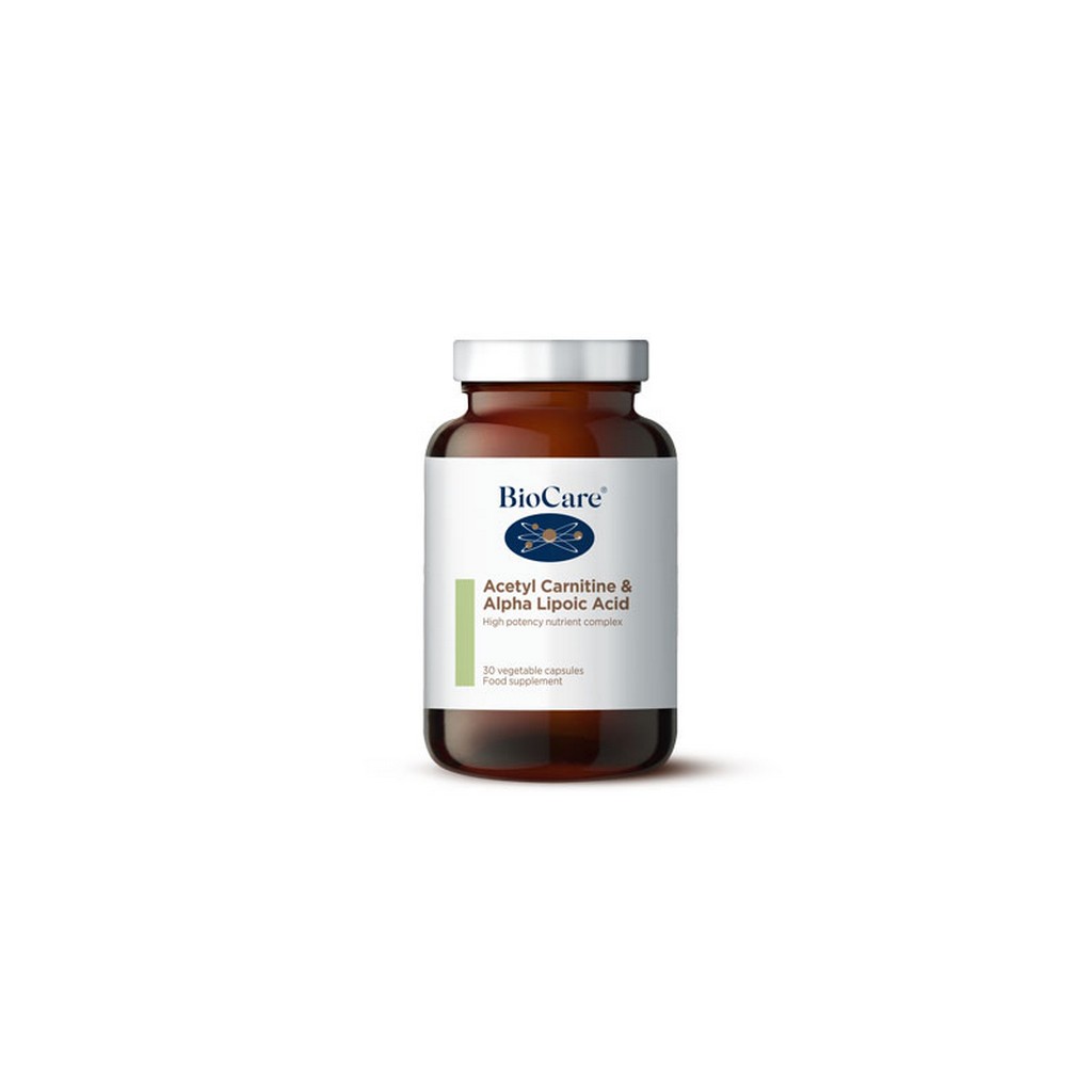 BioCare Acetyl Carnitine & Alpha Lipoic Acid 30 Veg Capsules